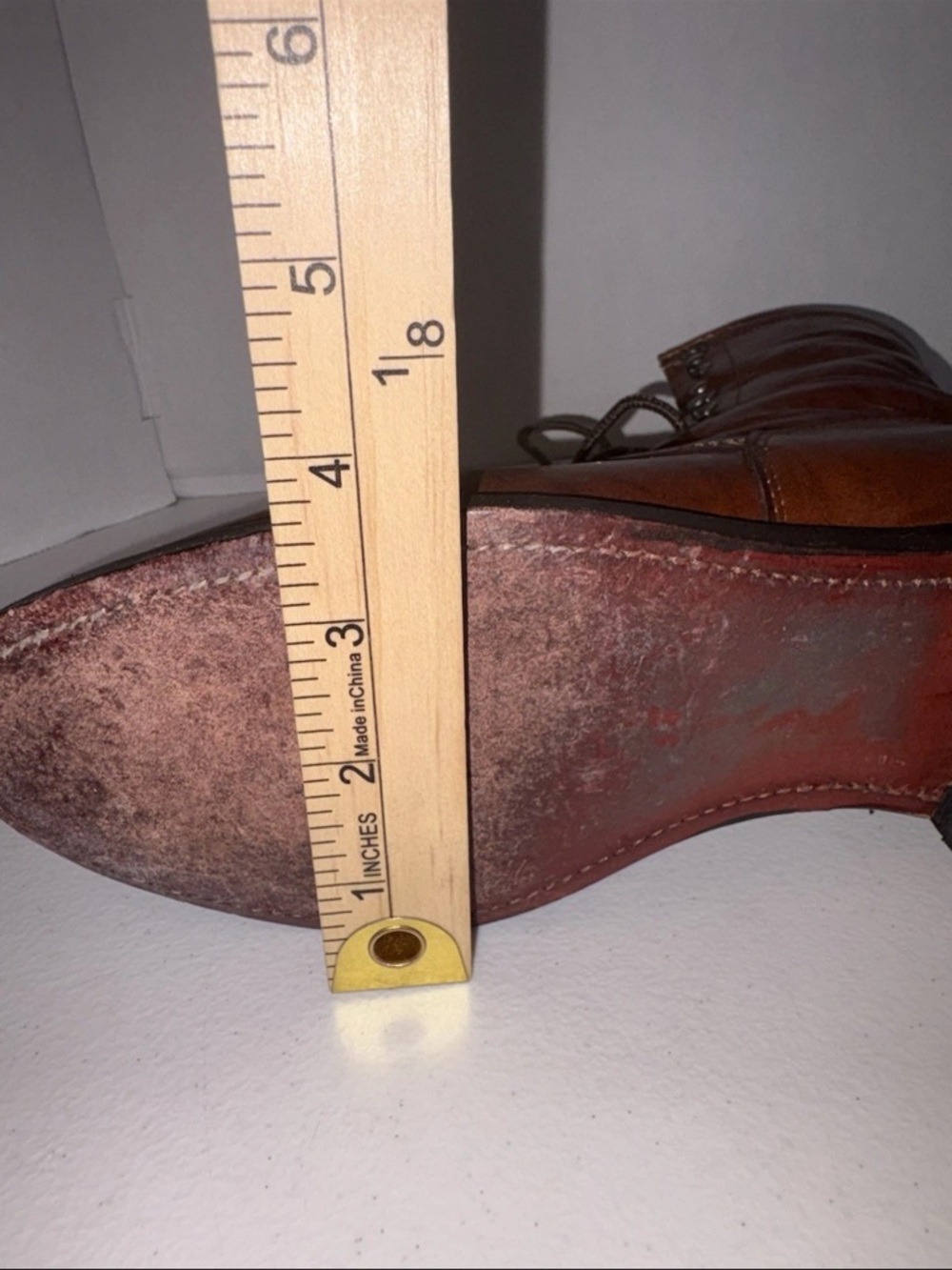 Justin L0563 Women's Brown Marble Deerlite Leather Laced Boots - Size 6.5B Box - Picture 11 of 12